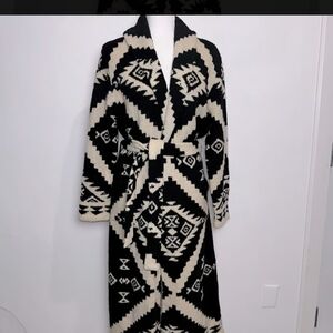 Lauren Ralph Lauren Black and Cream Patterned Cardigan